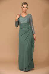 Eva USA 3451 Mother of the Bride or Groom Gown in Chiffon and Lace